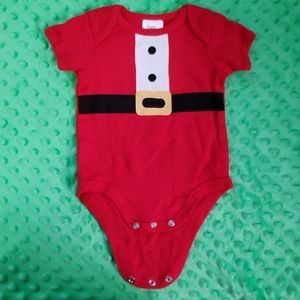 Santa onesie 0-6 months